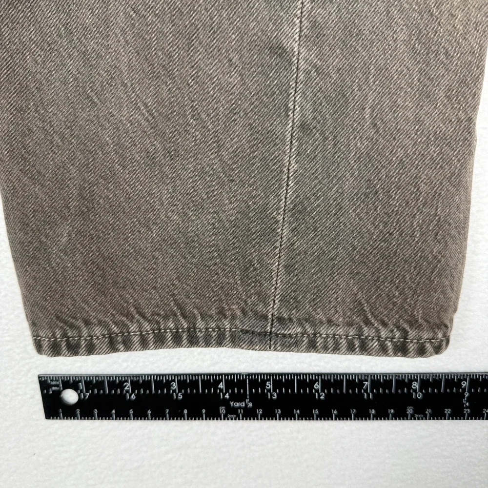 Levi's 501 Original Fit Jeans Mens 36x32 Gray Button Fly Straight Leg Denim